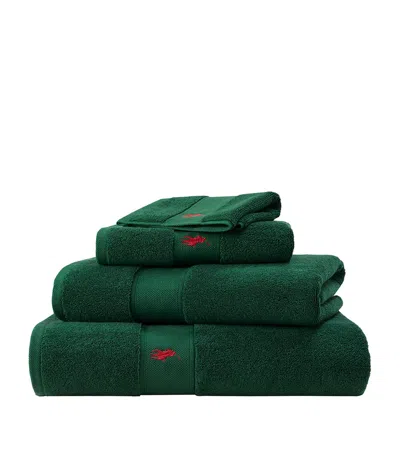 Polo Ralph Lauren Polo Player Bath Sheet In Green