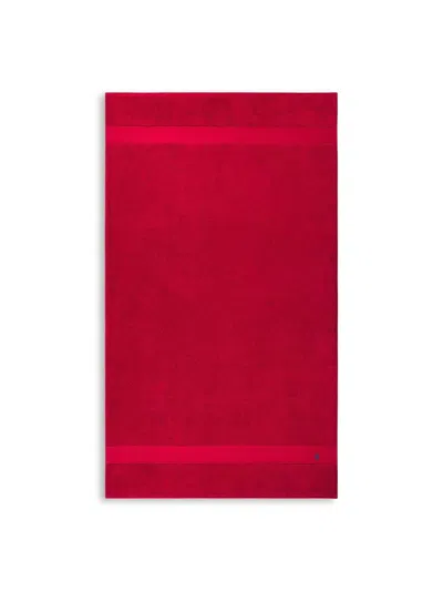 Ralph Lauren Polo Player Bath Sheet In Red 2000