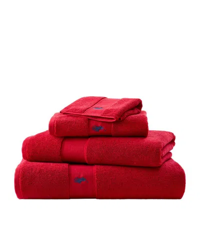 Ralph Lauren Polo Player Bath Towel (70cm X 140cm) In Multi