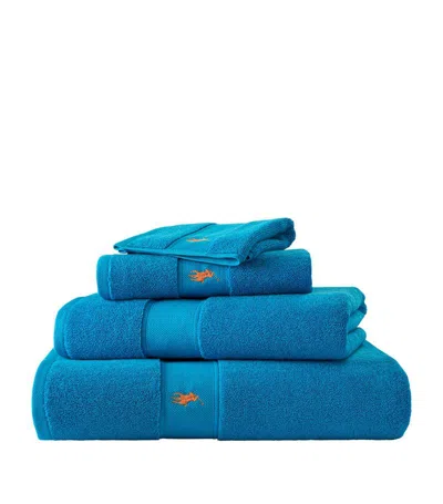 Ralph Lauren Polo Player Bath Towel (70cm X 140cm) In Turquoise