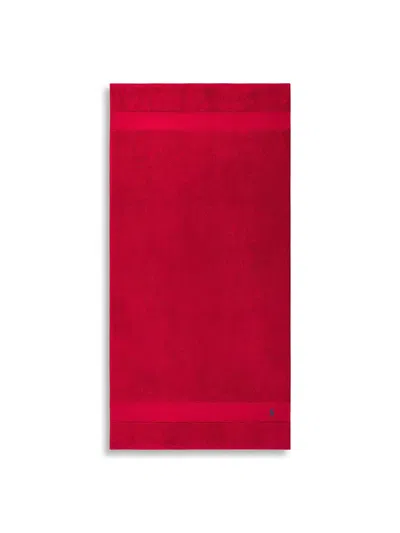 Ralph Lauren Polo Player Bath Towel In Red 2000