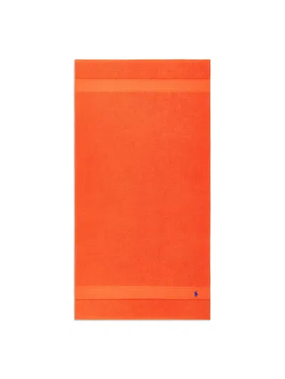 Ralph Lauren Polo Player Bath Towel In Sailing Orange