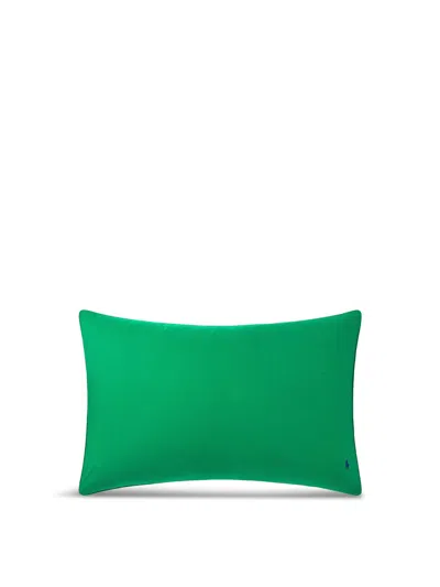 Ralph Lauren Polo Player Billiard Pillowcase In Green - Billiard