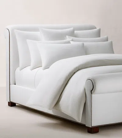 Ralph Lauren Polo Player Double Flat Sheet In White