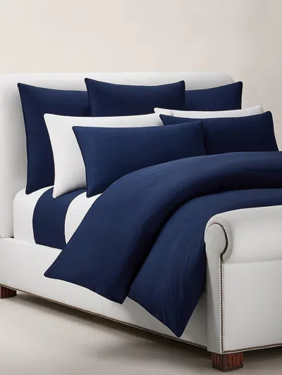 Ralph Lauren Polo Player Newport Duvet Cover In Navy - Newport