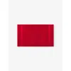 Polo Ralph Lauren D 2000 Polo Player-embroidered Cotton Bath Mat 55cm X 90cm In Red 2000