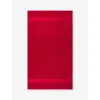 Polo Ralph Lauren D 2000 Polo Player-embroidered Cotton Bath Sheet 160cm X 90cm In Red 2000
