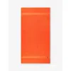 Polo Ralph Lauren Sailing Orange Polo Player-embroidered Cotton Bath Sheet 160cm X 90cm In Sailing Orange
