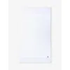 Polo Ralph Lauren White Polo Player-embroidered Cotton Bath Sheet 160cm X 90cm In White