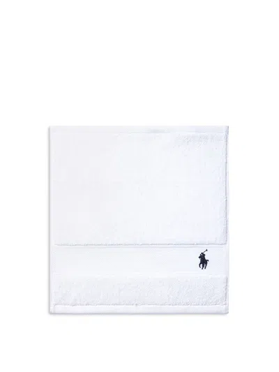 Ralph Lauren Polo Player Face Cloth In White