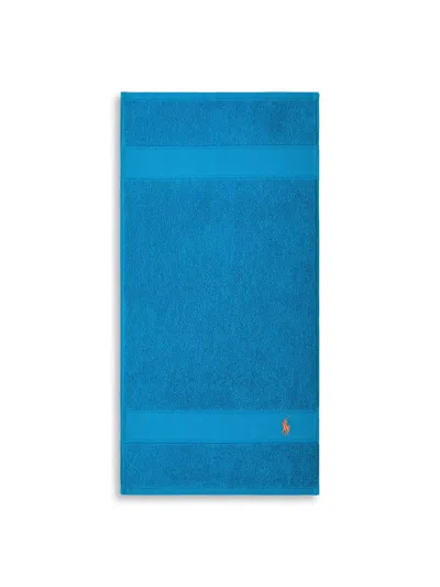 Ralph Lauren Polo Player Guest Towel In Cove Blue