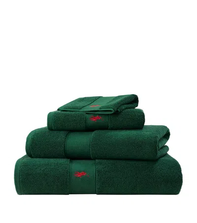 Polo Ralph Lauren Polo Player Guest Towel In Green
