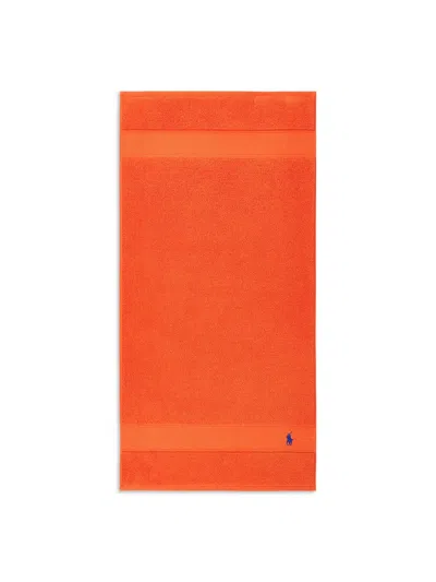 Ralph Lauren Polo Player Hand Towel In Sailing Orange