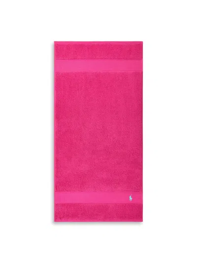 Ralph Lauren Polo Player Hand Towel In Sky Pink