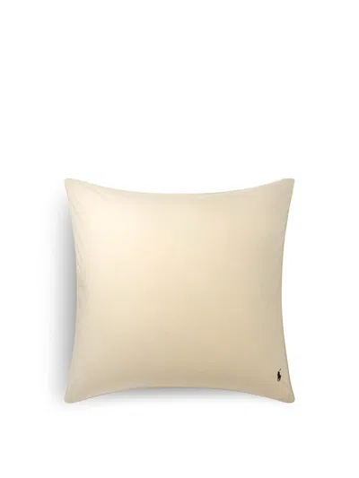 Ralph Lauren Polo Player Pale Oak Pillowcase In Cream - Paleoak