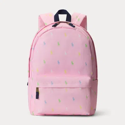 Ralph Lauren Kids' Polo Pony Backpack In Carmel Pink