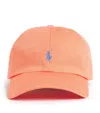 Shop Ralph Lauren Polo Pony Baseball Cap In Orange