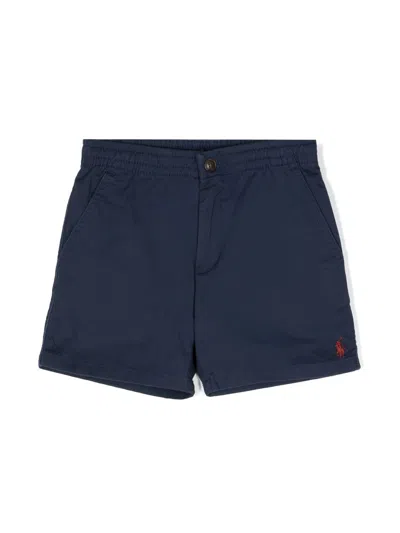 Polo Ralph Lauren Kids' Polo Pony Chino Shorts In Blue