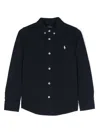 Polo Ralph Lauren Polo Pony Cotton Shirt In Blue