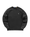 Polo Ralph Lauren Logo Embroidered Crewneck Sweatshirt In Black