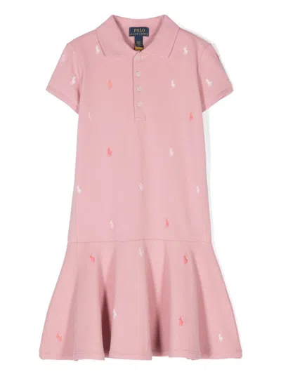 Polo Ralph Lauren Kids' Polo Pony Dress In Pink