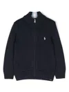 Polo Ralph Lauren Polo Pony-embroidered Cardigan In Blue