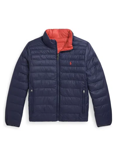 Polo Ralph Lauren Kids' Polo Pony-embroidered Padded Jacket In Blue