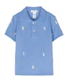 Polo Ralph Lauren Polo Pony-embroidered Polo Shirt In Blue