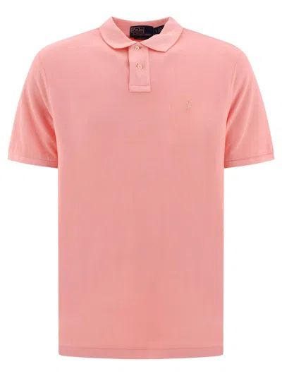 Ralph Lauren Polo Pony Embroidered Polo Shirt In Pink