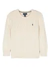 Polo Ralph Lauren Cable-knit Cotton Sweater In Neutrals