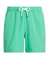 Polo Ralph Lauren Mens Two-slip-pockets Drawstring Swim Shorts Sunset Green Xxl In Green