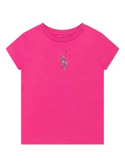 Polo Ralph Lauren Teen Girls Pink Cotton Big Pony T-shirt In 粉色