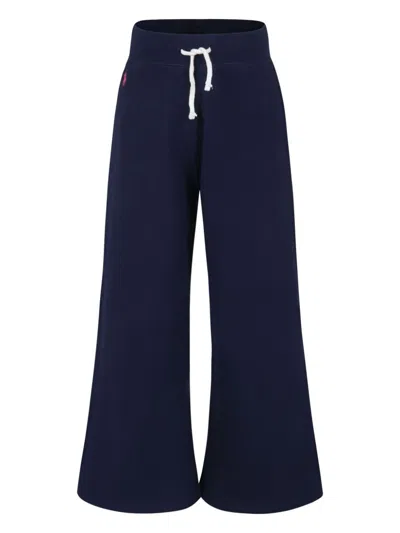 Polo Ralph Lauren Kids' Polo Pony-embroidered Track Pants In 蓝色