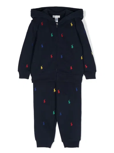Polo Ralph Lauren Babies' Polo Pony-embroidered Tracksuit In Blue