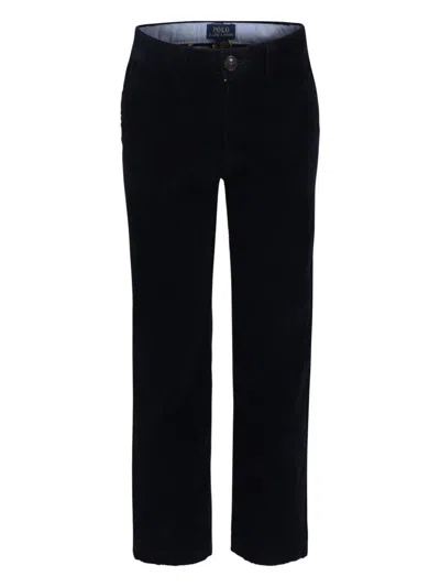 Polo Ralph Lauren Kids' Polo Pony-embroidered Trousers In Blue