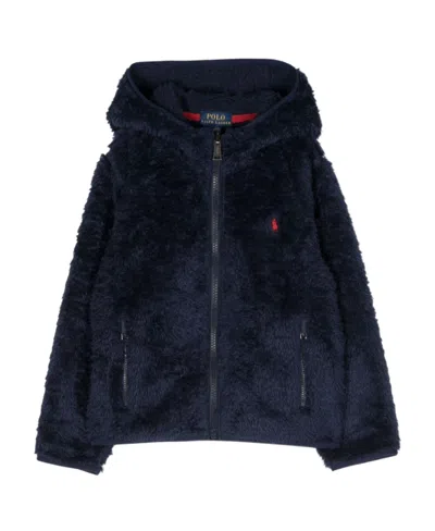 Polo Ralph Lauren Kids' Polo Pony Faux-fur Jacket In Black