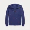 Ralph Lauren Kids' Polo Pony Fleece Full-zip Hoodie In Blue