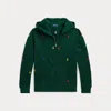 Polo Ralph Lauren Teen Boys Green Cotton Pony Zip-up Top
