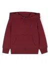 Polo Ralph Lauren Fleece Hoodie In Red