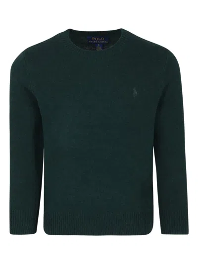 Ralph Lauren Kids' Cable-knit Cotton Jumper In Green