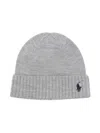 Polo Ralph Lauren Polo Pony-motif Beanie Hat In Grey