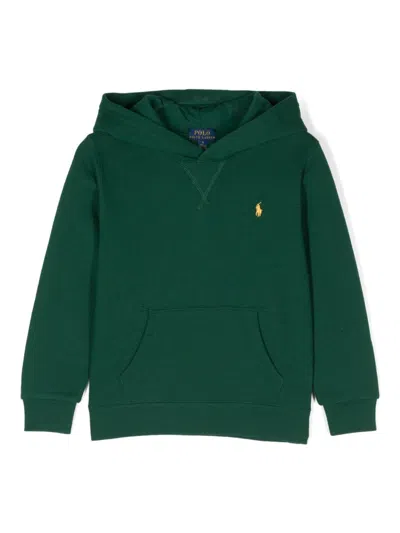 Polo Ralph Lauren Kids' Polo Pony-motif Hoodie In Green