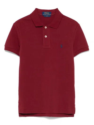 Polo Ralph Lauren Kids' Polo Pony-motif Polo Shirt In Red