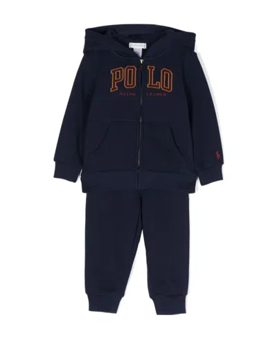 Polo Ralph Lauren Polo Pony-motif Tracksuit In Black