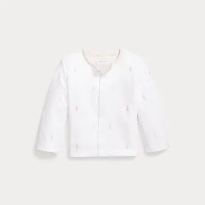 Ralph Lauren Kids' Polo Pony Reversible Cotton Jacket In White