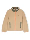 Polo Ralph Lauren Reversible Teddy Pile Jacket In Neutrals