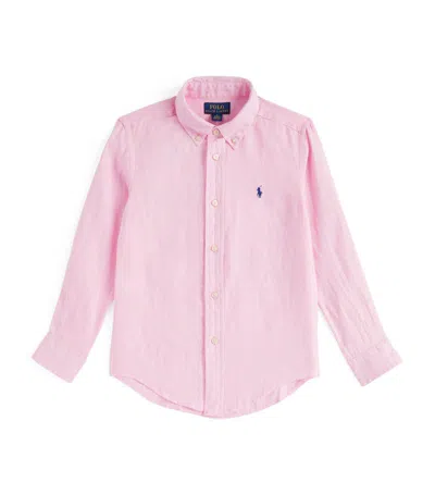 Ralph Lauren Kids' Polo Pony Shirt (5-7 Years) In Pink