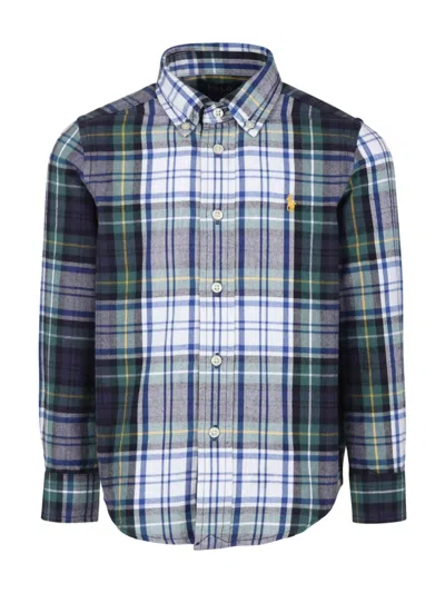 Polo Ralph Lauren Kids' Green Shirt For Boy With Horse