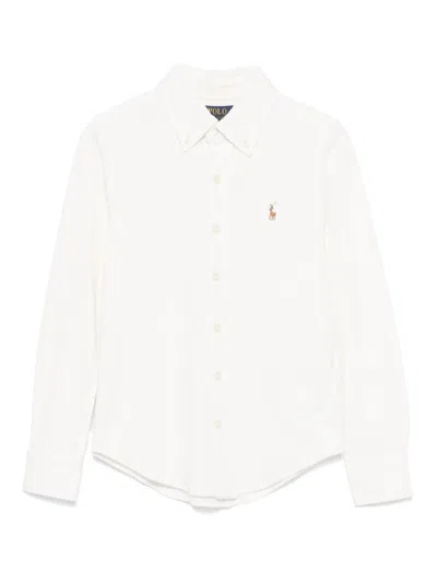 Ralph Lauren Kids' Polo-pony Shirt In White