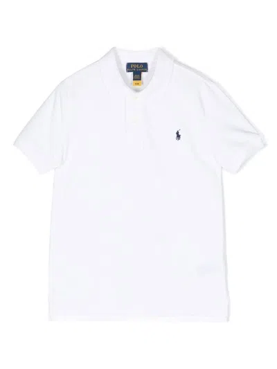 Polo Ralph Lauren Kids' Poloshirt Mit Polo Pony In White